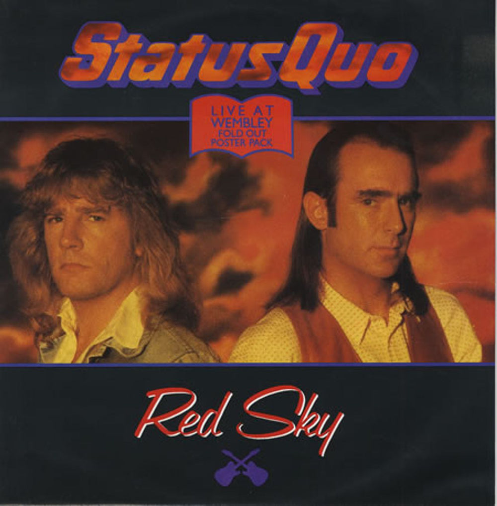 Status Quo Red Sky - Poster Sleeve UK 12" vinyl single (12 inch record / Maxi-single) QUOPB191