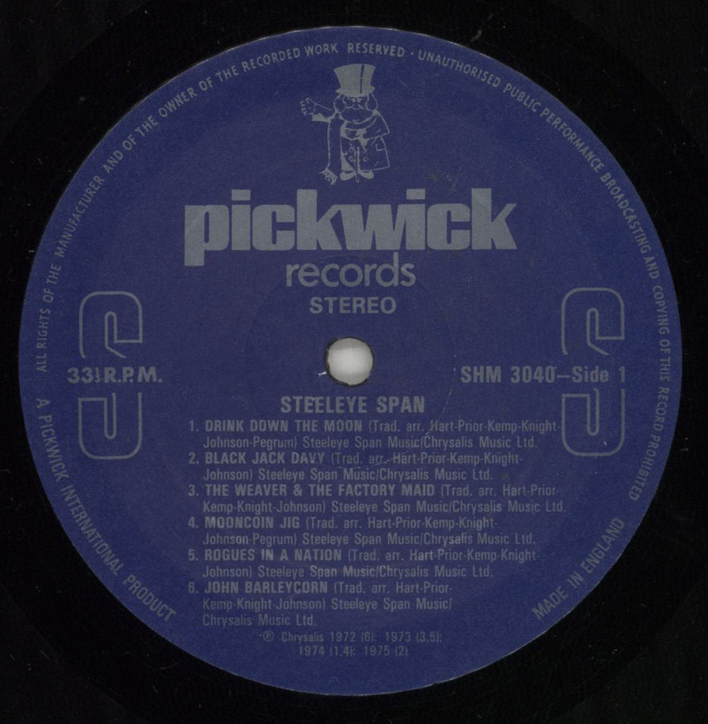 Steeleye Span Steeleye Span UK vinyl LP album (LP record) SSPLPST609562
