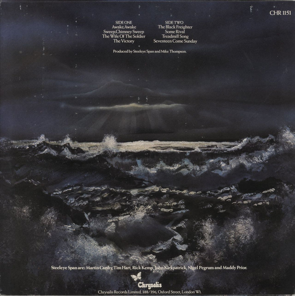 Steeleye Span Storm Force Ten + Lyric Insert UK vinyl LP album (LP record)