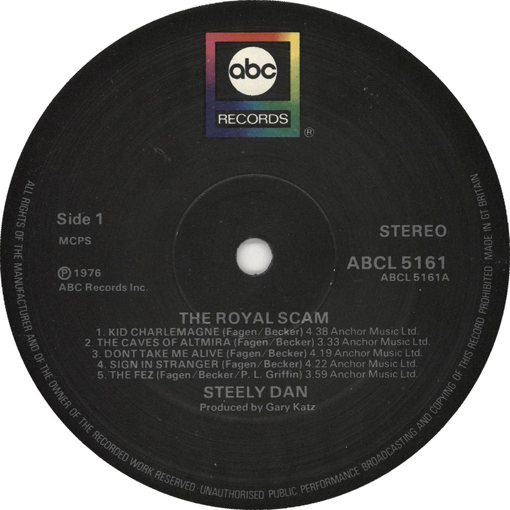 Steely Dan The Royal Scam - 2nd UK vinyl LP album (LP record) S-DLPTH171440