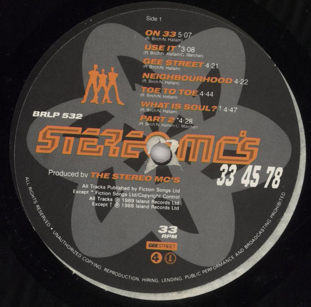 Stereo MCs 33 45 78 - Thirty Three Forty Five Seventy Eight UK vinyl LP album (LP record) SMCLPTH463853
