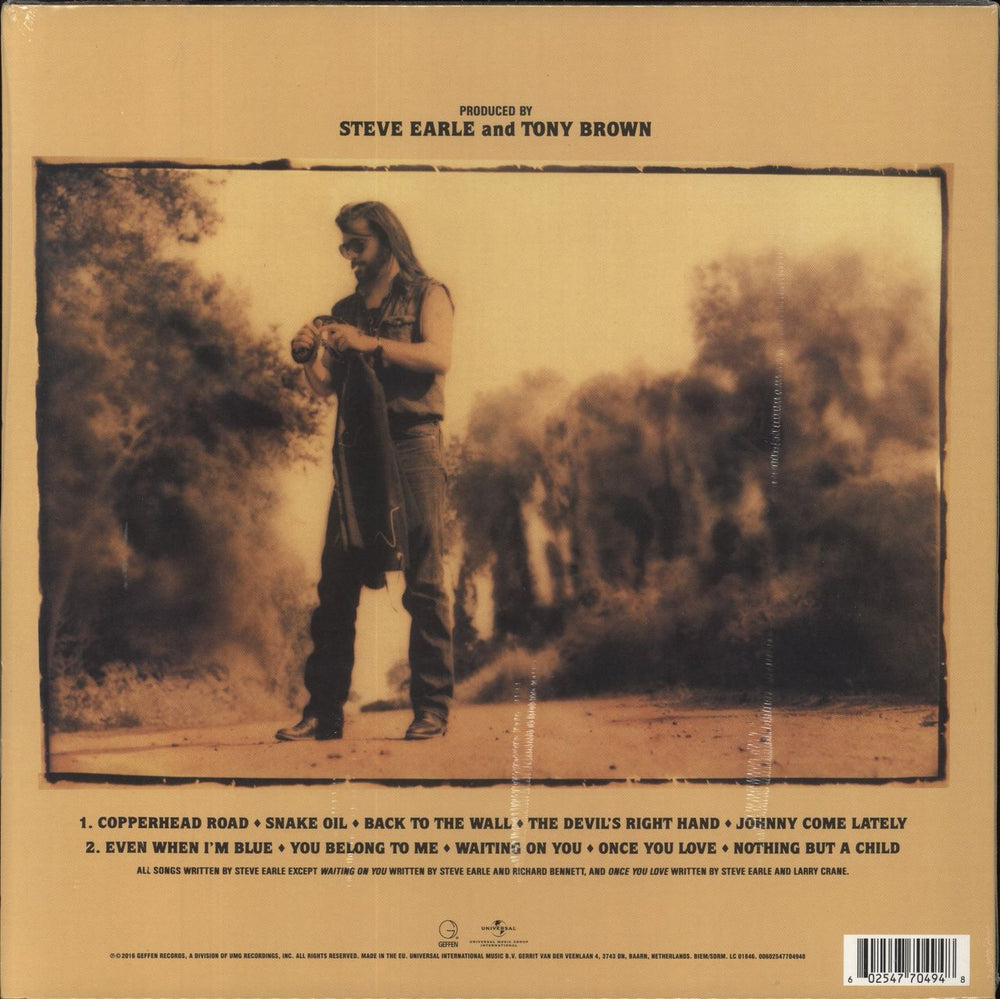 Steve Earle Copperhead Road - 180 Gram Vinyl - Sealed UK vinyl LP album (LP record) 602547704948