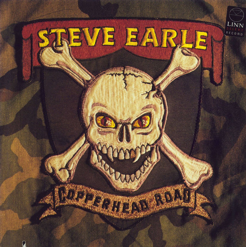 Steve Earle Copperhead Road + Inner US vinyl LP album (LP record) UNI-7