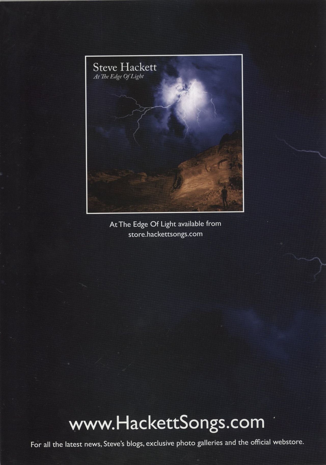 Steve Hackett Genesis Revisited 2019 UK tour programme