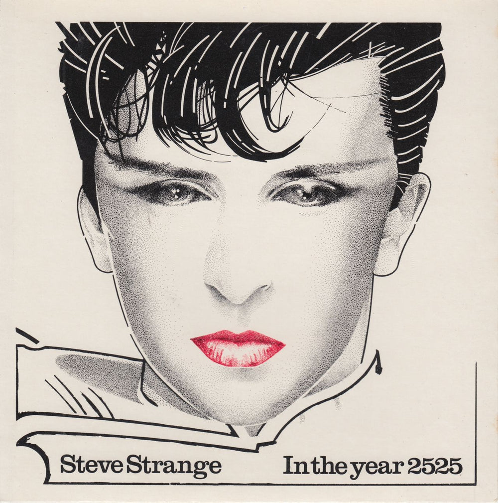 Steve Strange In The Year 2525 - Test Pressing + Picture Sleeve UK Promo 7" vinyl single (7 inch record / 45) PALACE1