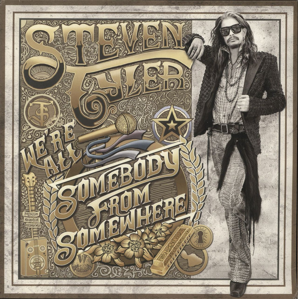 Steven Tyler We're All Somebody From Somewhere Dutch 2-LP vinyl record set (Double LP Album) 0602547967572
