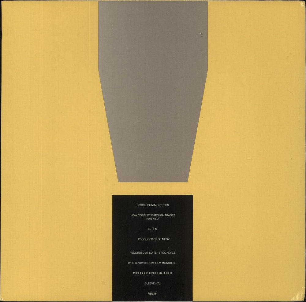 Stockholm Monsters How Corrupt Is Rough Trade? Belgian 12" vinyl single (12 inch record / Maxi-single)