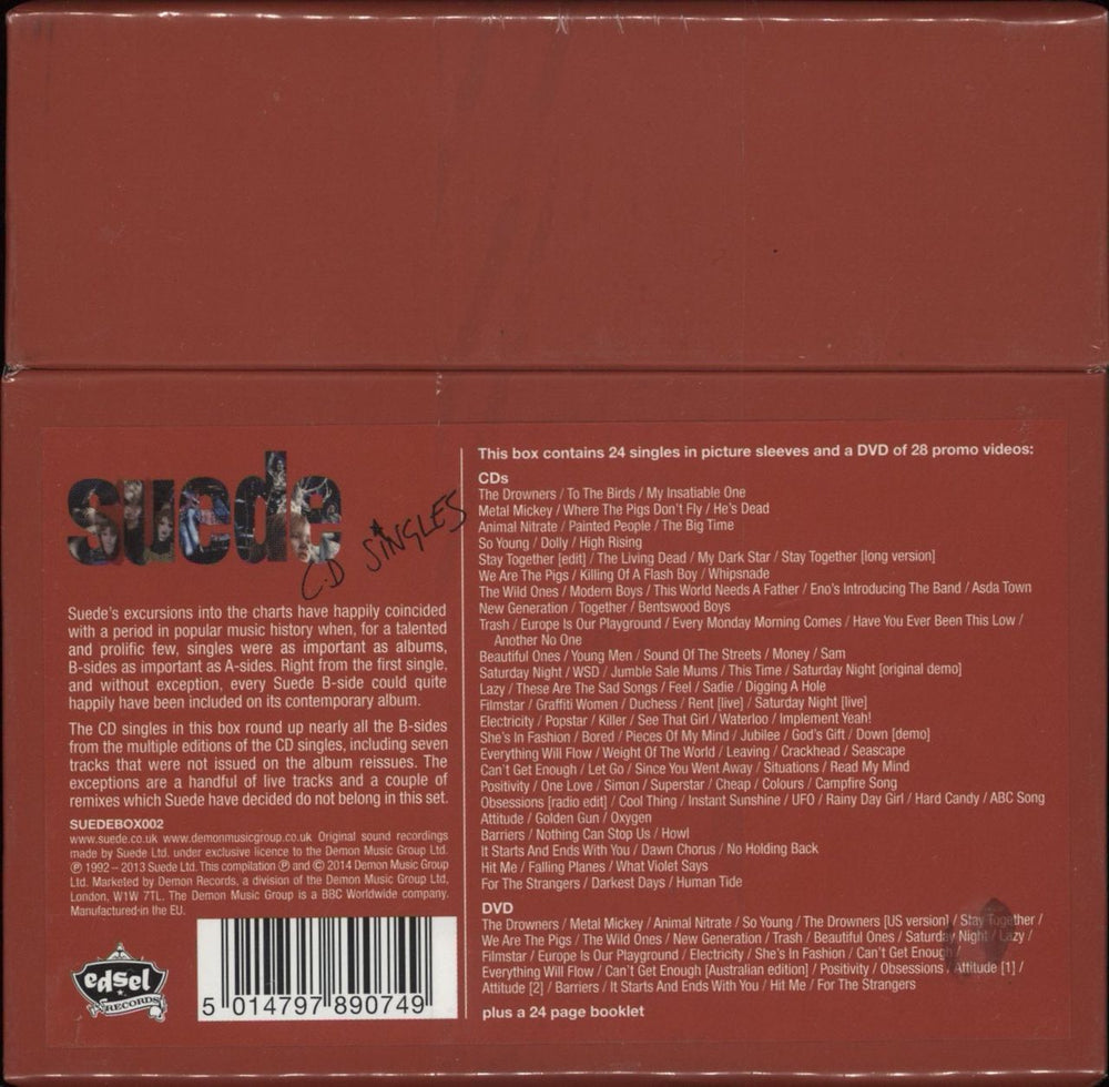 Suede C.D Singles UK box set 5014797890749