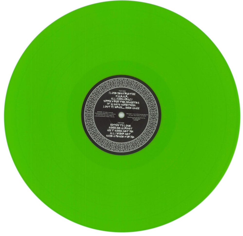 Suicidal Tendencies Still Cyco Punk After All These Years - Green Vinyl UK vinyl LP album (LP record) SUILPST866340