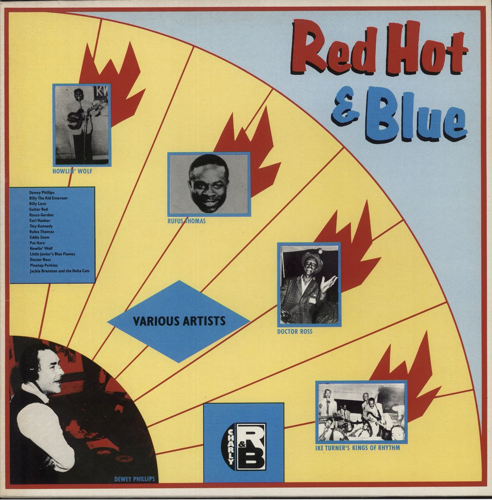 Sun Records Red Hot & Blue UK vinyl LP album (LP record) CRB1061