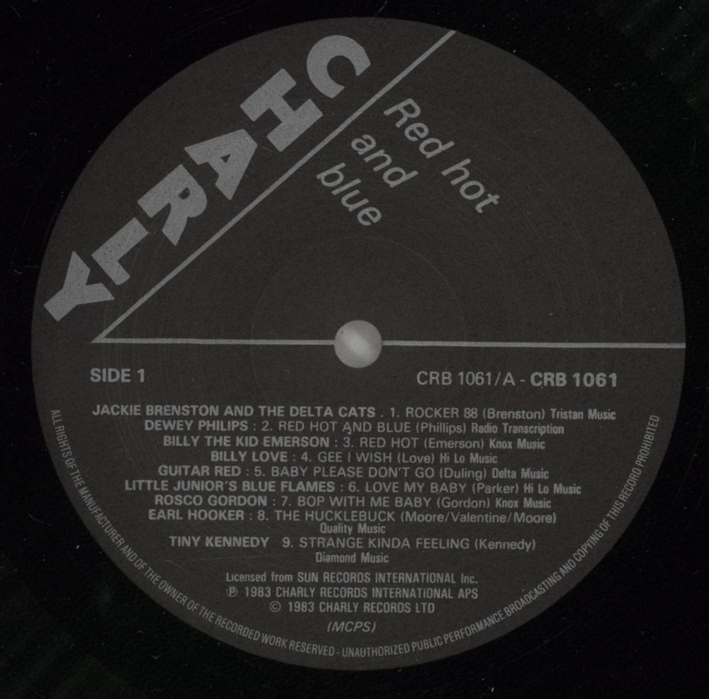 Sun Records Red Hot & Blue UK vinyl LP album (LP record) SJJLPRE611764