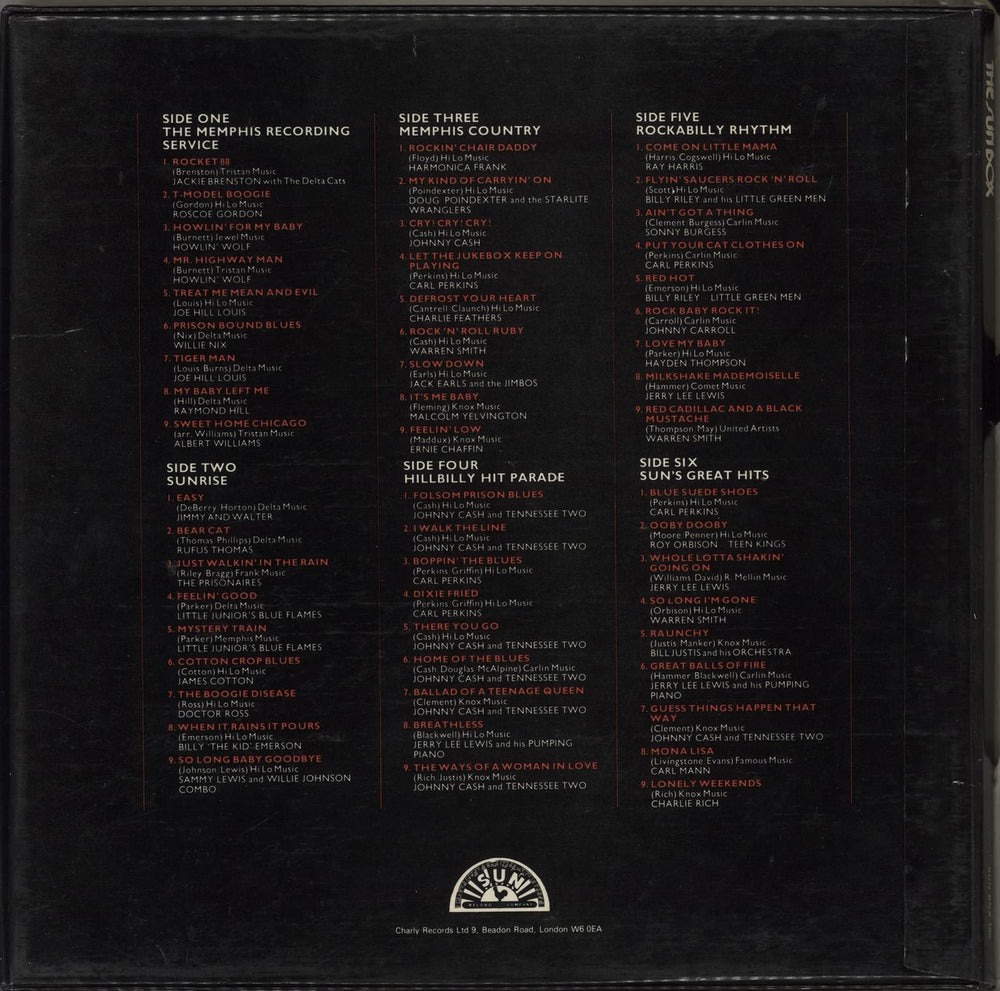 Sun Records The Sun Box UK Vinyl Box Set SJJVXTH712478