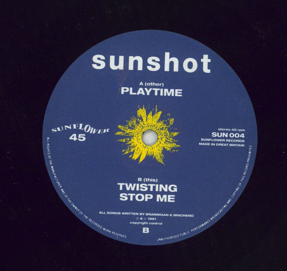 Sunshot Playtime EP UK 12" vinyl single (12 inch record / Maxi-single) S3312PL503839