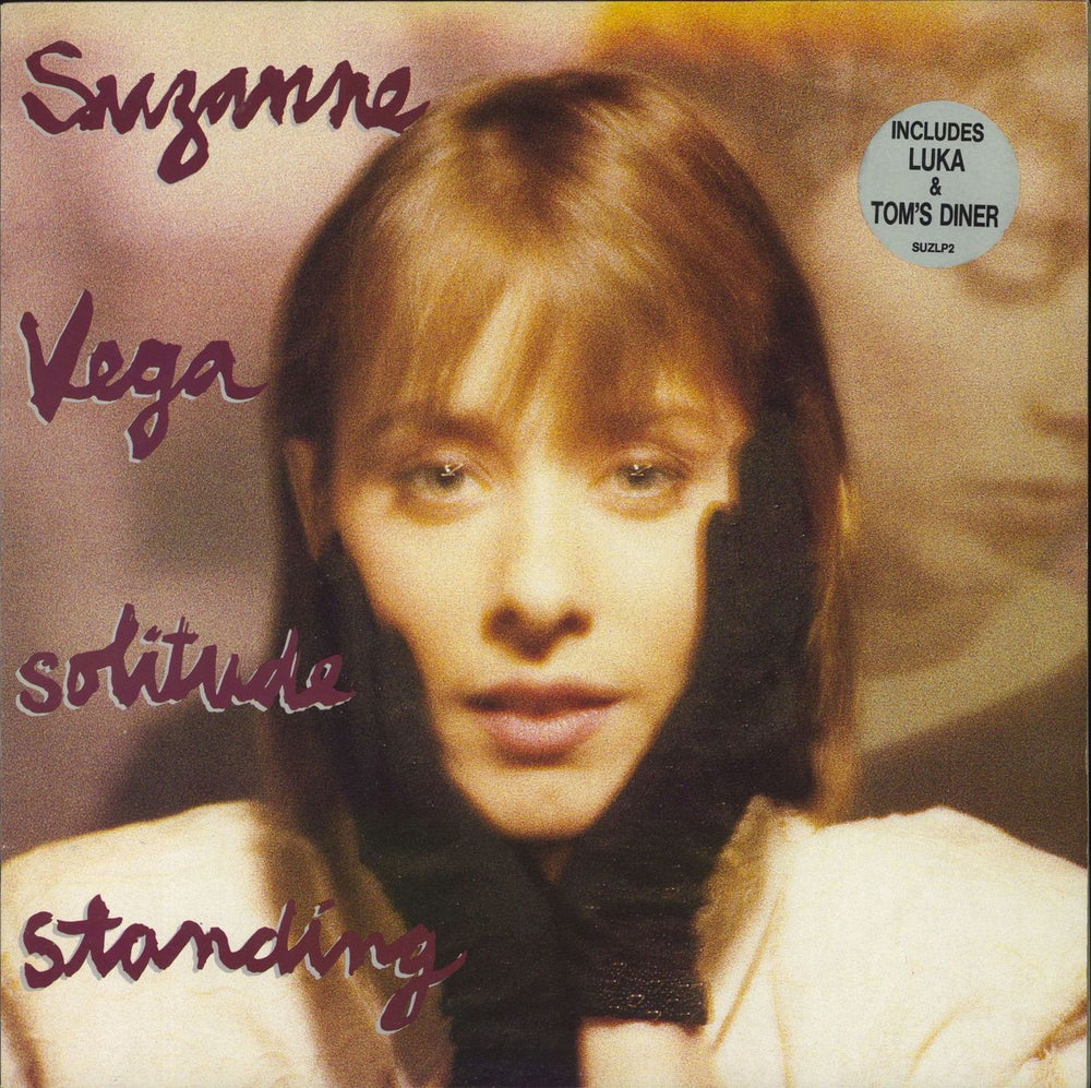 Suzanne Vega Solitude Standing - Stickered - Complete UK vinyl LP album (LP record) SUZLP2