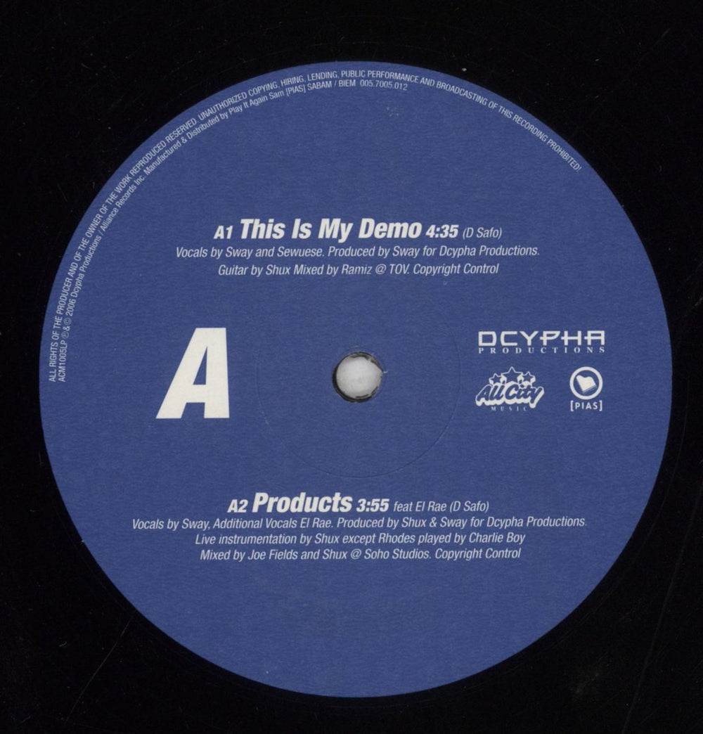 Sway This Is My Demo UK 2-LP vinyl record set (Double LP Album) 8WW2LTH855025