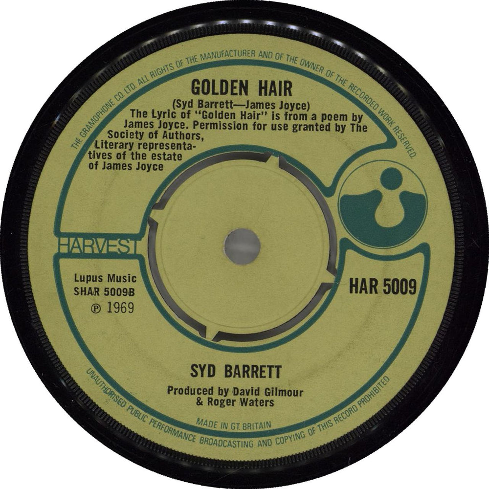 Syd Barrett Octopus UK 7" vinyl single (7 inch record / 45) SYD07OC79276