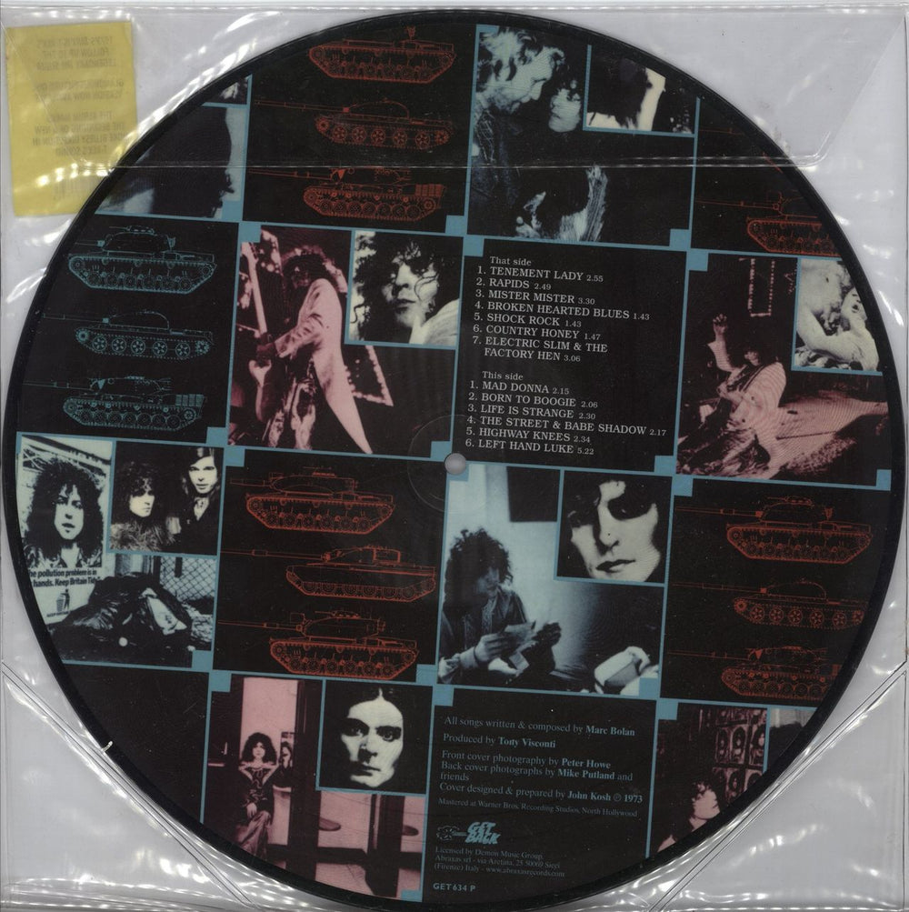 T-Rex / Tyrannosaurus Rex Tanx UK picture disc LP (vinyl picture disc album) 8013252766343