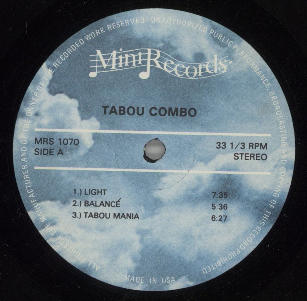 Tabou Combo Tabou Combo Superstars US vinyl LP album (LP record) UCPLPTA880065