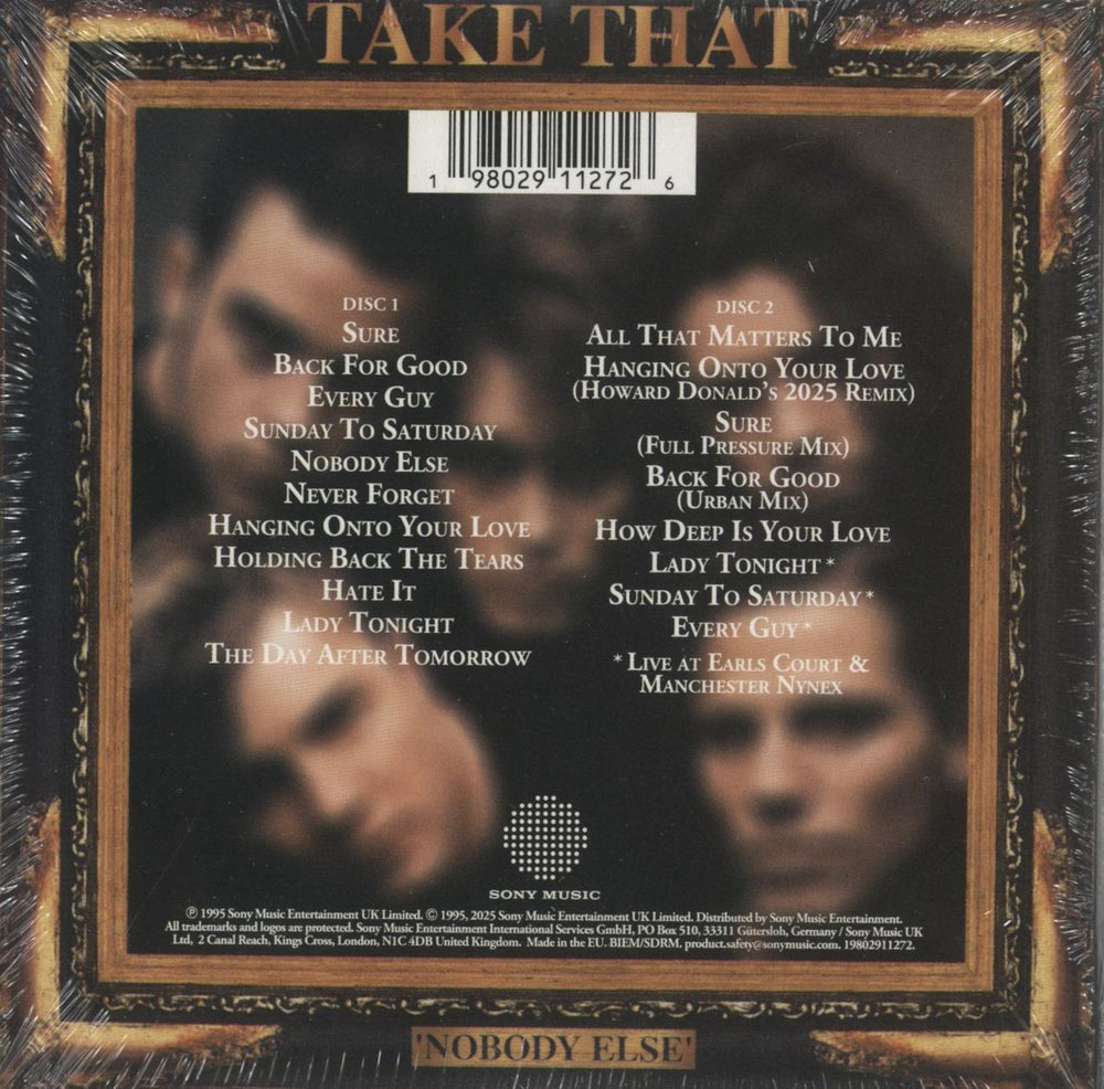 Take That Nobody Else - 30th Anniversary Edition - Sealed UK 2 CD album set (Double CD) 198029112726