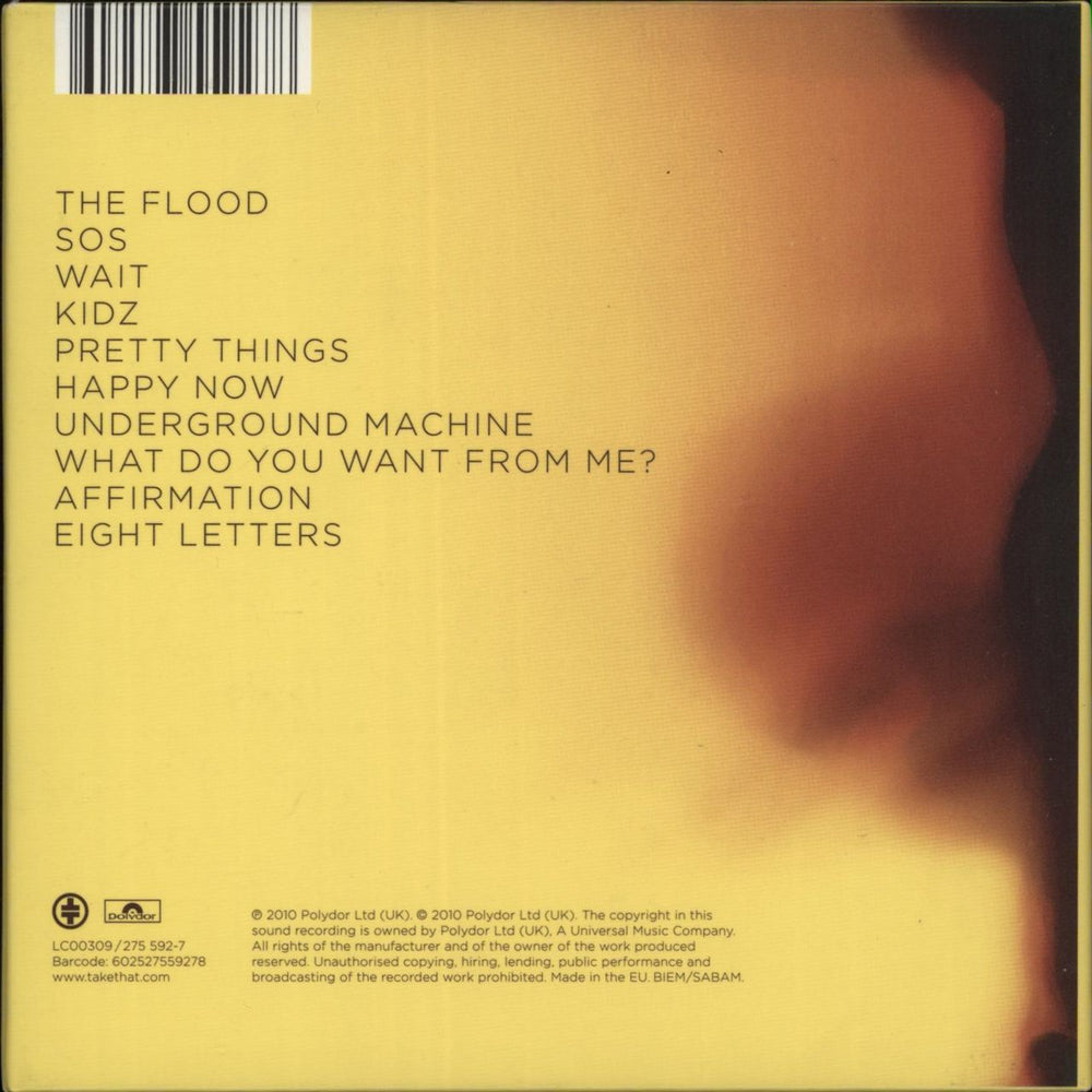 Take That Progress UK CD album (CDLP) 602527559278