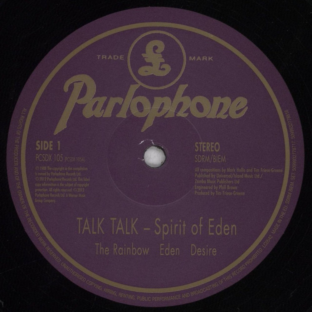 Talk Talk Spirit Of Eden - 180gm UK vinyl LP album (LP record) TTKLPSP839380