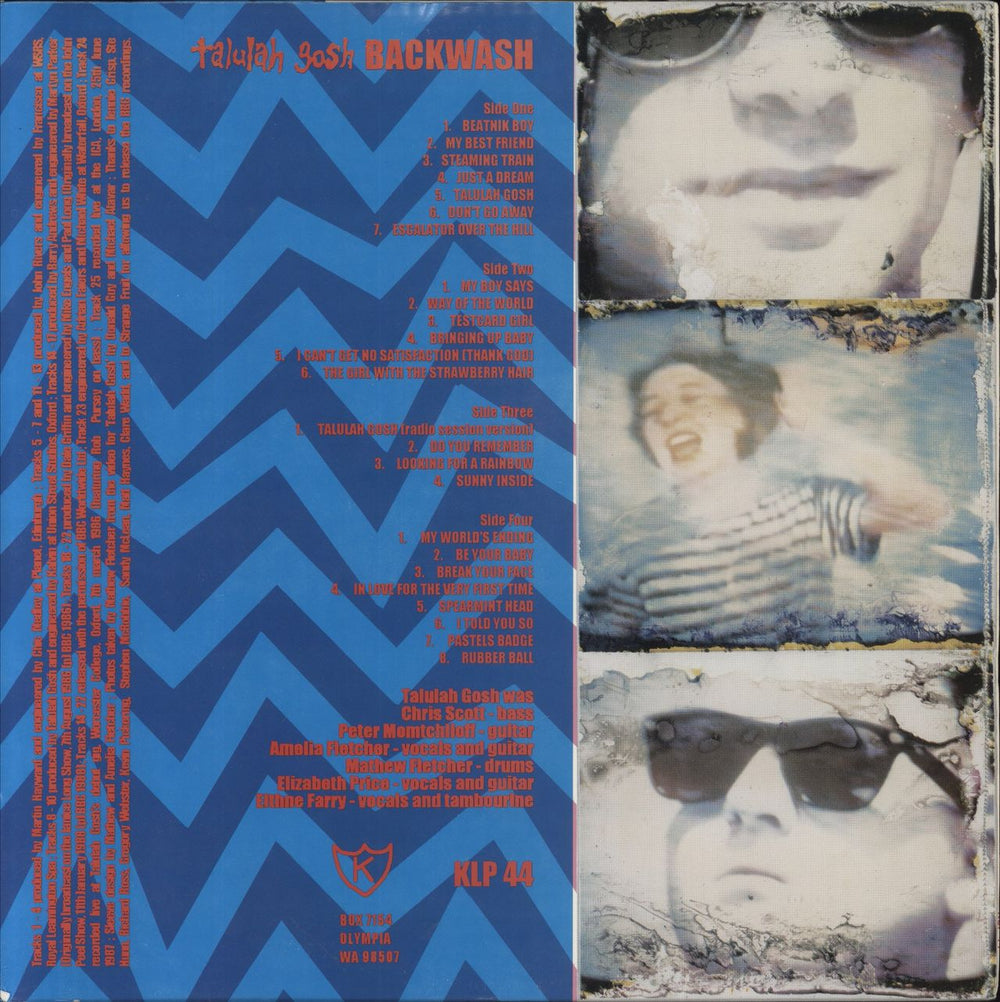 Talulah Gosh Backwash US 2-LP vinyl record set (Double LP Album)