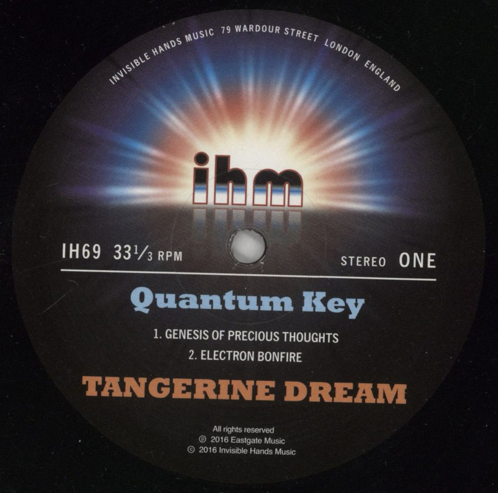 Tangerine Dream Quantum Key UK vinyl LP album (LP record) TANLPQU861415