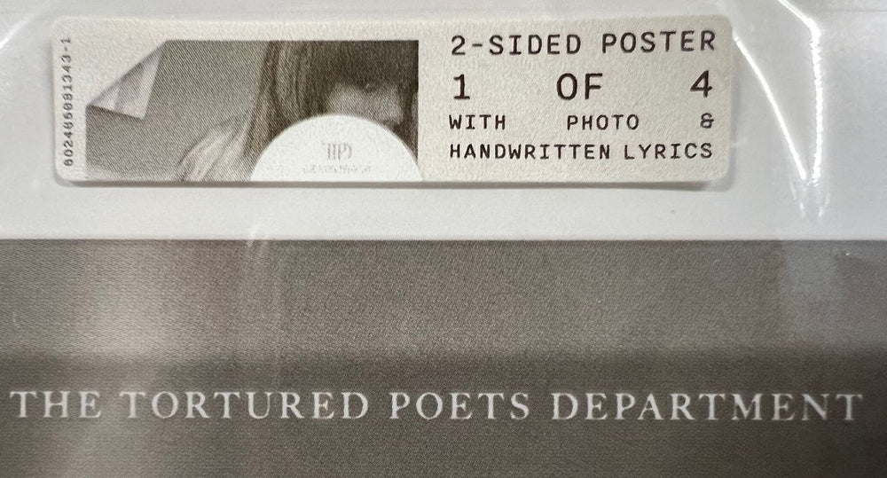Taylor Swift The Tortured Poets Department + Poster - Sealed UK CD 