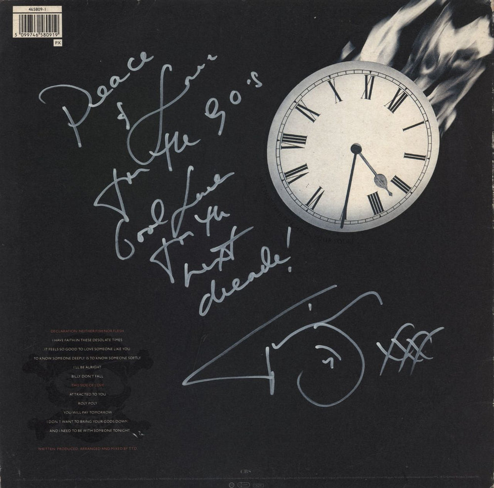 Terence Trent D'Arby Neither Fish Nor Flesh - Autographed UK vinyl LP album (LP record) 5099746580919