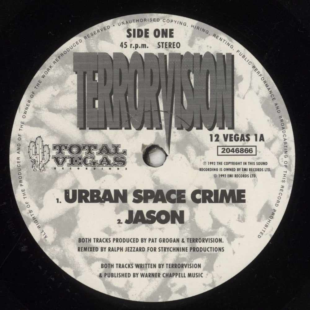 Terrorvision Thrive - Factory Sample UK Promo 12" vinyl single (12 inch record / Maxi-single) TVS12TH856294