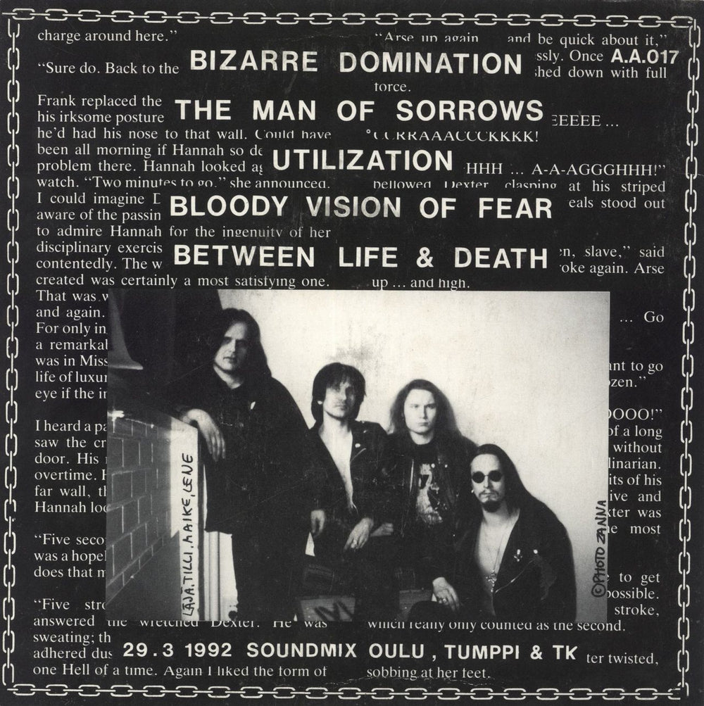 Terveet Kadet Bizarre Domination Finnish 7" vinyl single (7 inch record / 45)