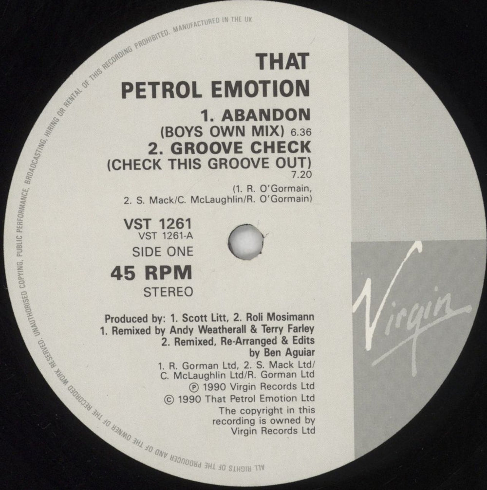 That Petrol Emotion Sensitize UK 12" vinyl single (12 inch record / Maxi-single) TPE12SE652288