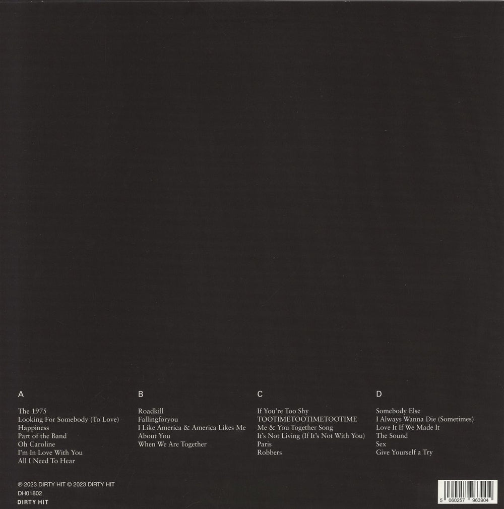 The 1975 At Their Very Best Live From Madison Square Garden - Clear Vinyl UK 2-LP vinyl record set (Double LP Album) 5060257963904