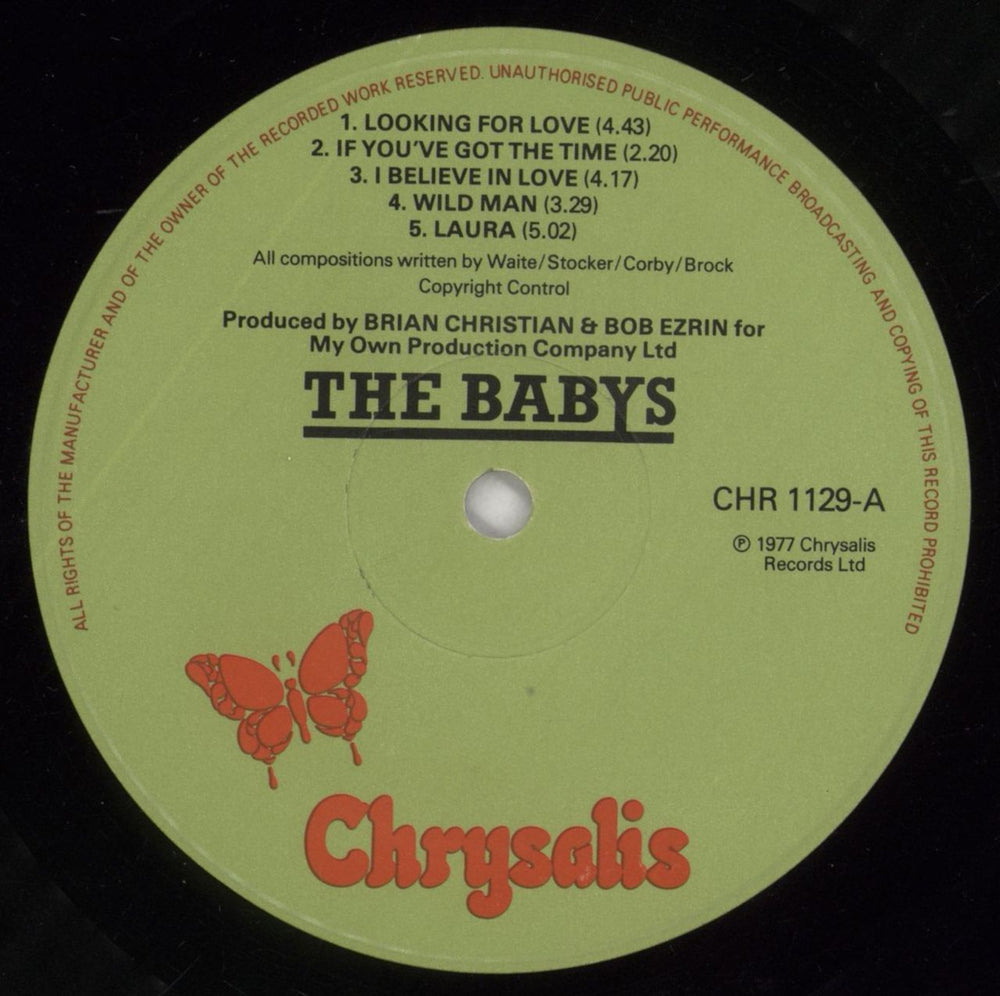 The Babys The Babys UK vinyl LP album (LP record) BYSLPTH412906