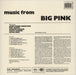 The Band Music From Big Pink - 180gm UK vinyl LP album (LP record) 724349946514