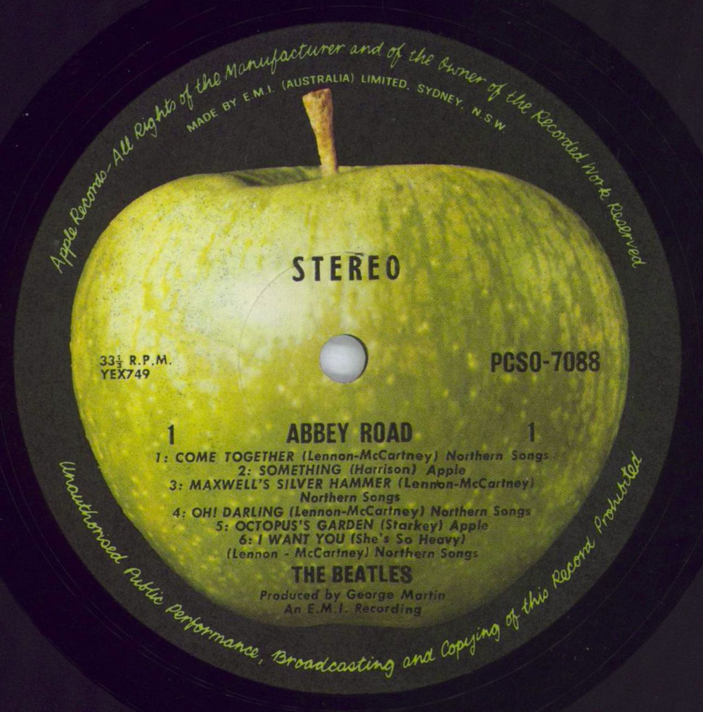 The Beatles Abbey Road Australian vinyl LP album (LP record) BTLLPAB821993