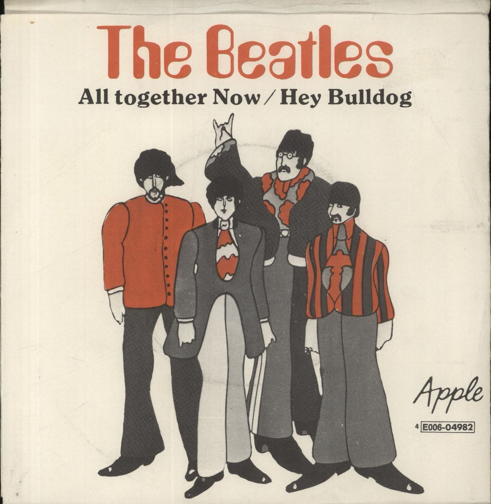 The Beatles All Together Now Swedish 7" vinyl single (7 inch record / 45)