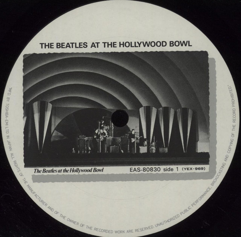 The Beatles At The Hollywood Bowl Japanese vinyl LP album (LP record) BTLLPAT103573