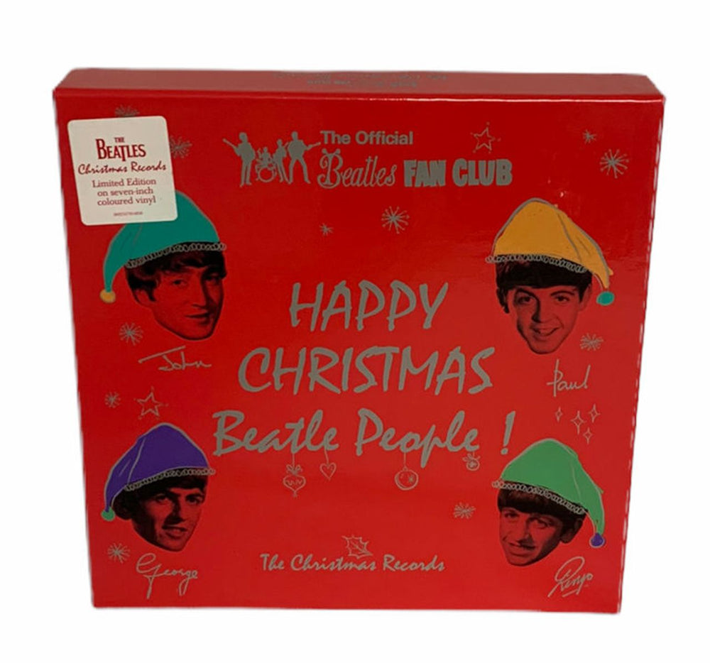 The Beatles Happy Christmas Beatle People! - Hype stickered UK 7" single box set 602557914856