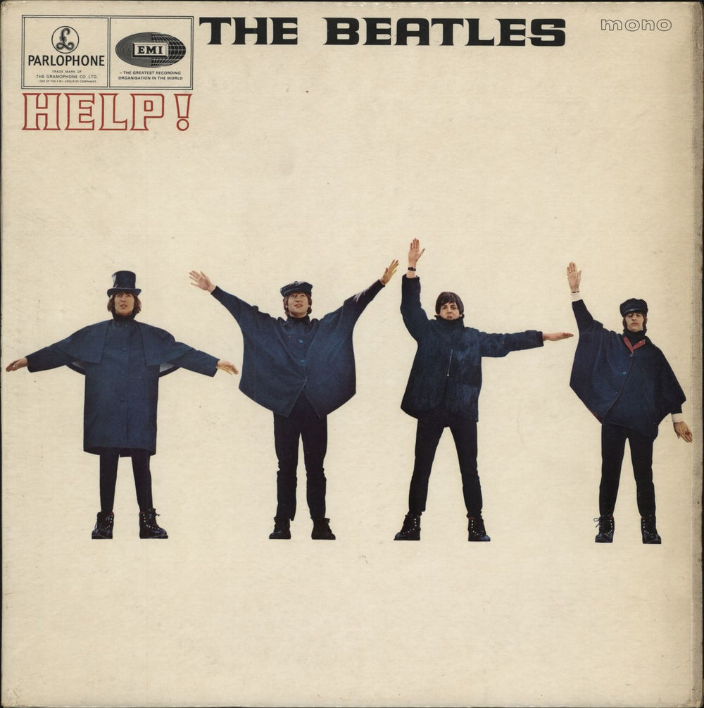 The Beatles Help! - 1st (D) - VG+ UK vinyl LP album (LP record) PMC1255