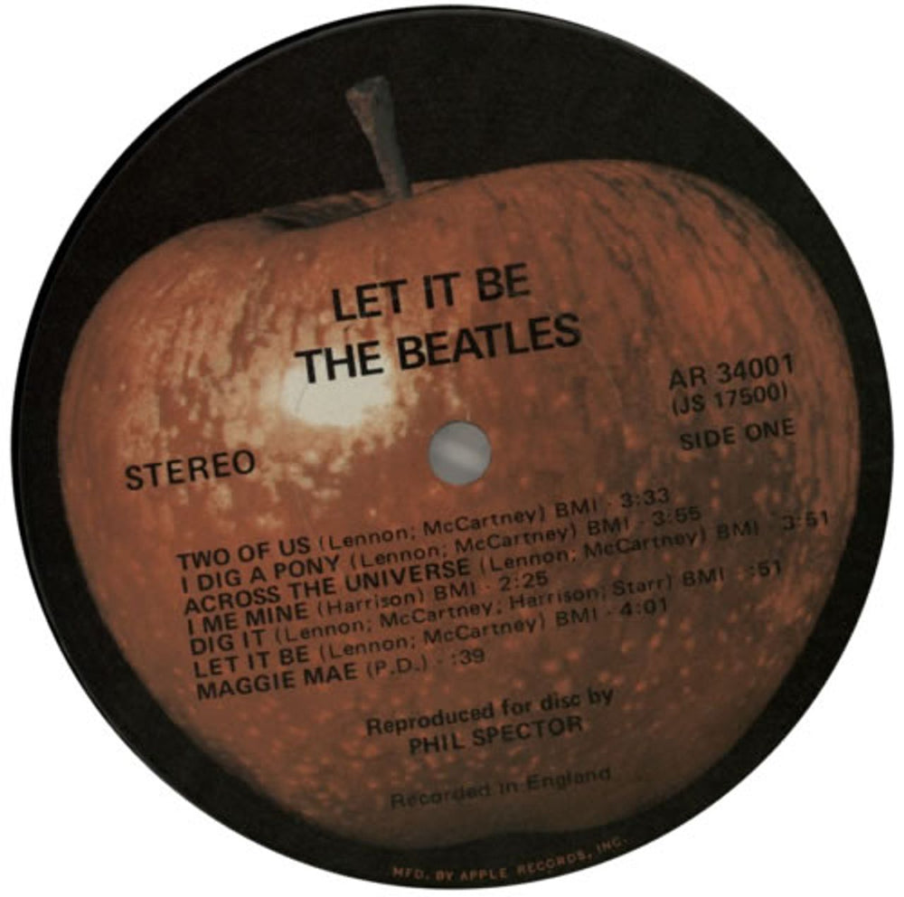 The Beatles Let It Be - 1st US vinyl LP album (LP record) BTLLPLE212155