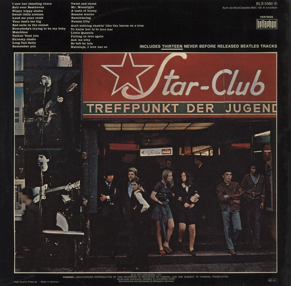 The Beatles Live! At The Star-Club In Hamburg, Germany, 1962 German 2-LP vinyl record set (Double LP Album)