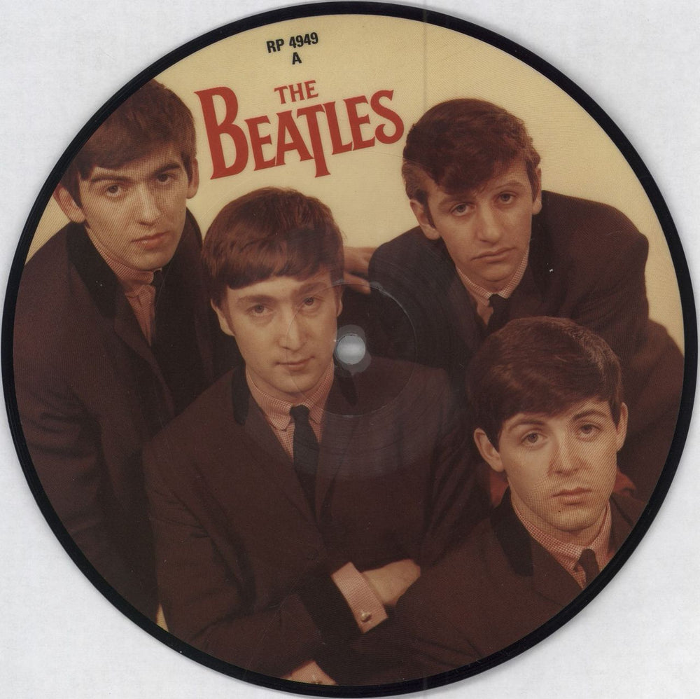 The Beatles Love Me Do - EX UK 7" vinyl picture disc (7 inch picture disc single) RP4949