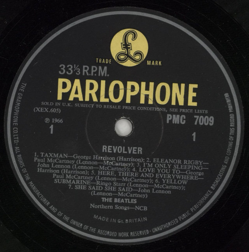 The Beatles Revolver - 3rd - EJD - VG UK vinyl LP album (LP record) BTLLPRE869905