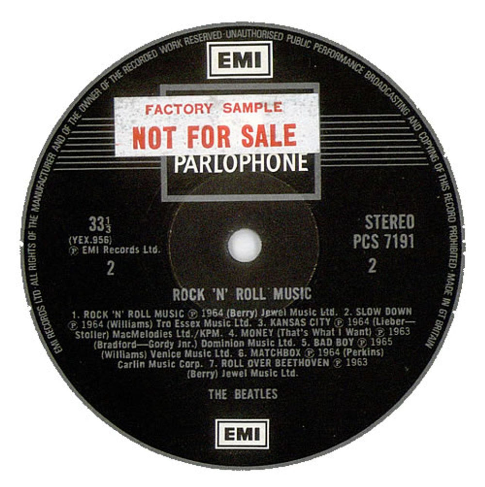 The Beatles Rock 'N' Roll Music - Factory Sample UK 2-LP vinyl record set (Double LP Album) BTL2LRO363075