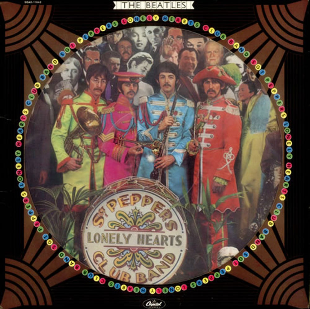 The Beatles Sgt Peppers Lonely Hearts Club Band US picture disc LP (vinyl picture disc album) SEAX-11840