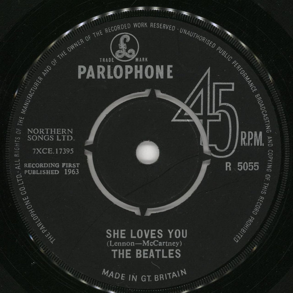 The Beatles She Loves You - 2nd - EX UK 7" vinyl single (7 inch record / 45) BTL07SH592419