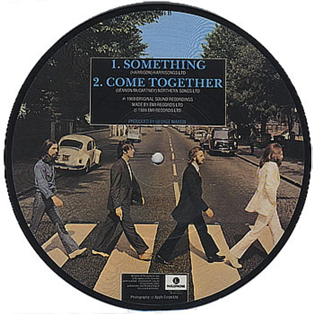 The Beatles Something UK 7" vinyl picture disc (7 inch picture disc single) BTL7PSO09871