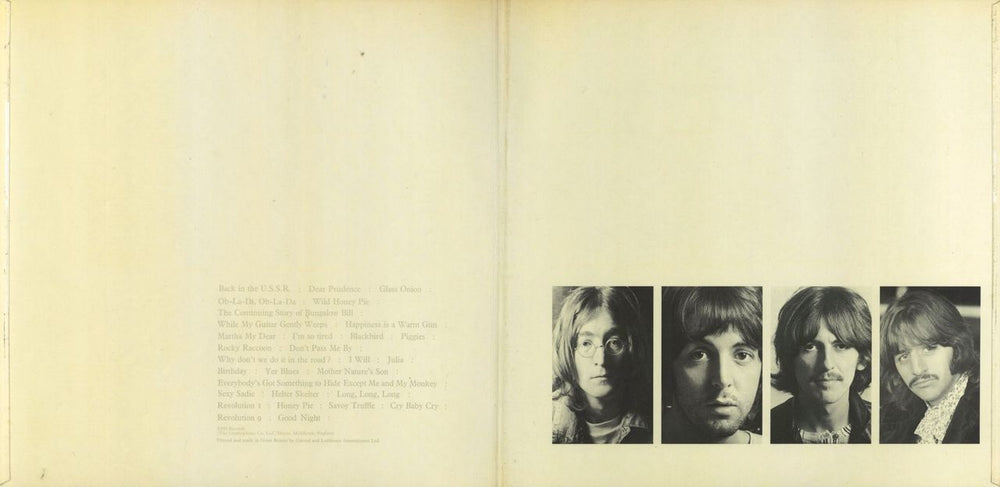 The Beatles The Beatles [White Album] - 1st (b) - VG UK 2-LP vinyl record set (Double LP Album)