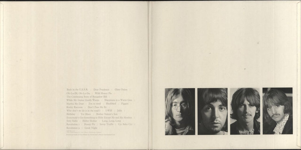 The Beatles The Beatles [White Album] - 1st UK 2-LP vinyl record set (Double LP Album)